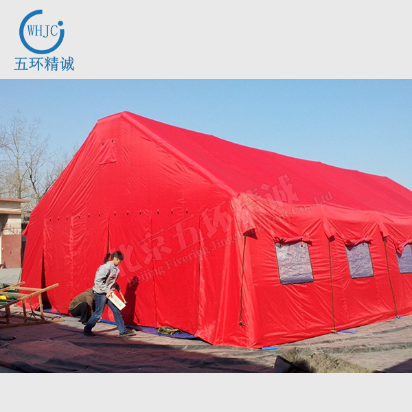 Red wedding tent